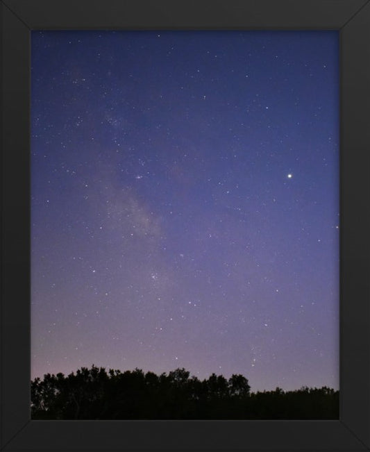 Saturn's Summer Night Sky Vertical Framed Photo